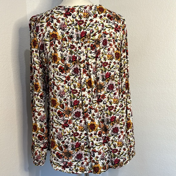 Jane and Delancey Large Floral Print Long Sleeve Blouse Size large - Picture 4 of 11
